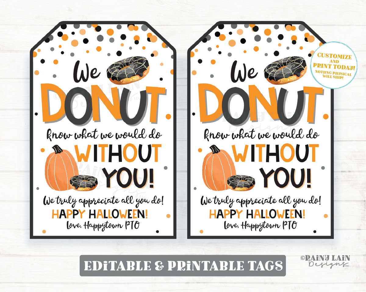 halloween-donut-know-what-we-would-do-without-you-tag-thank-you-apprec-rainy-lain-designs-llc for Donut What We Would Do Without You Free Printable Halloween Donut Know What We Would Do Without You Tag Thank you Apprec – Rainy Lain Designs LLC for Donut What We Would Do Without You Free Printable
