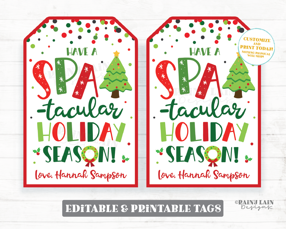 spa-tacular-holiday-season-tag-spa-christmas-gift-tag-beauty-appreciat-rainy-lain-designs-llc