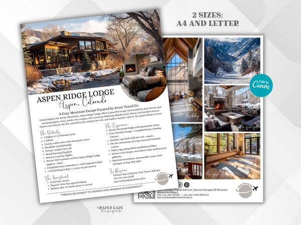 Trip Proposal Template, Modern Travel Quote with Photos, Editable in Canva