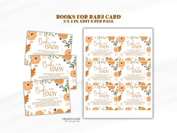 Little Pumpkin Baby Shower Invite Fall, Baby Shower Bundle Fall Pumpkin, Little Pumpkin Fall Baby Shower Bundle, Modern Pumpkin Baby Shower