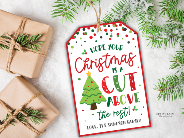 Cutting Board Gift Tag, Cut Above Printable, Editable in Canva