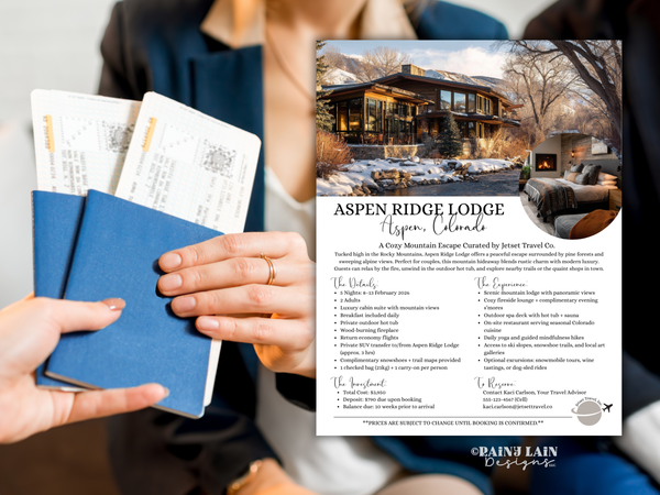 Trip Proposal Template, Modern Travel Quote with Photos, Editable in Canva