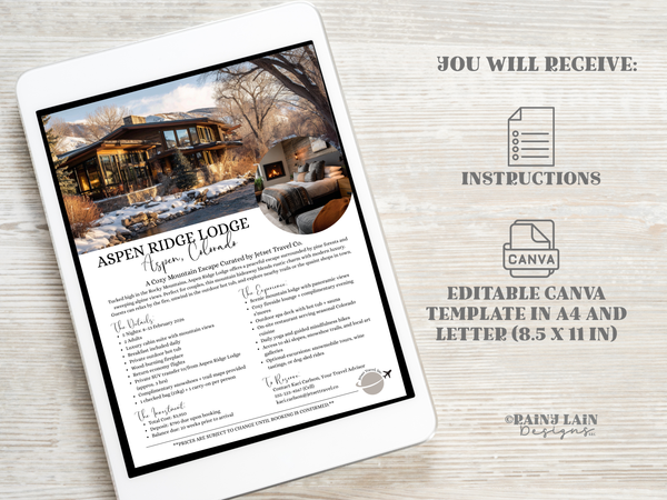 Trip Proposal Template, Modern Travel Quote with Photos, Editable in Canva
