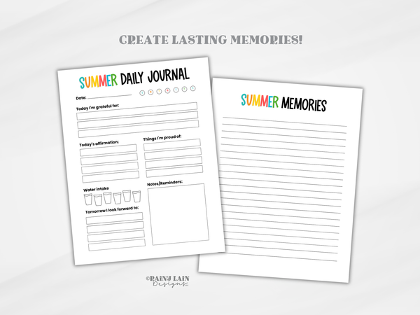 2026 Summer Planner for Kids, Editable Family Organizer, Summer Calendars Canva Template