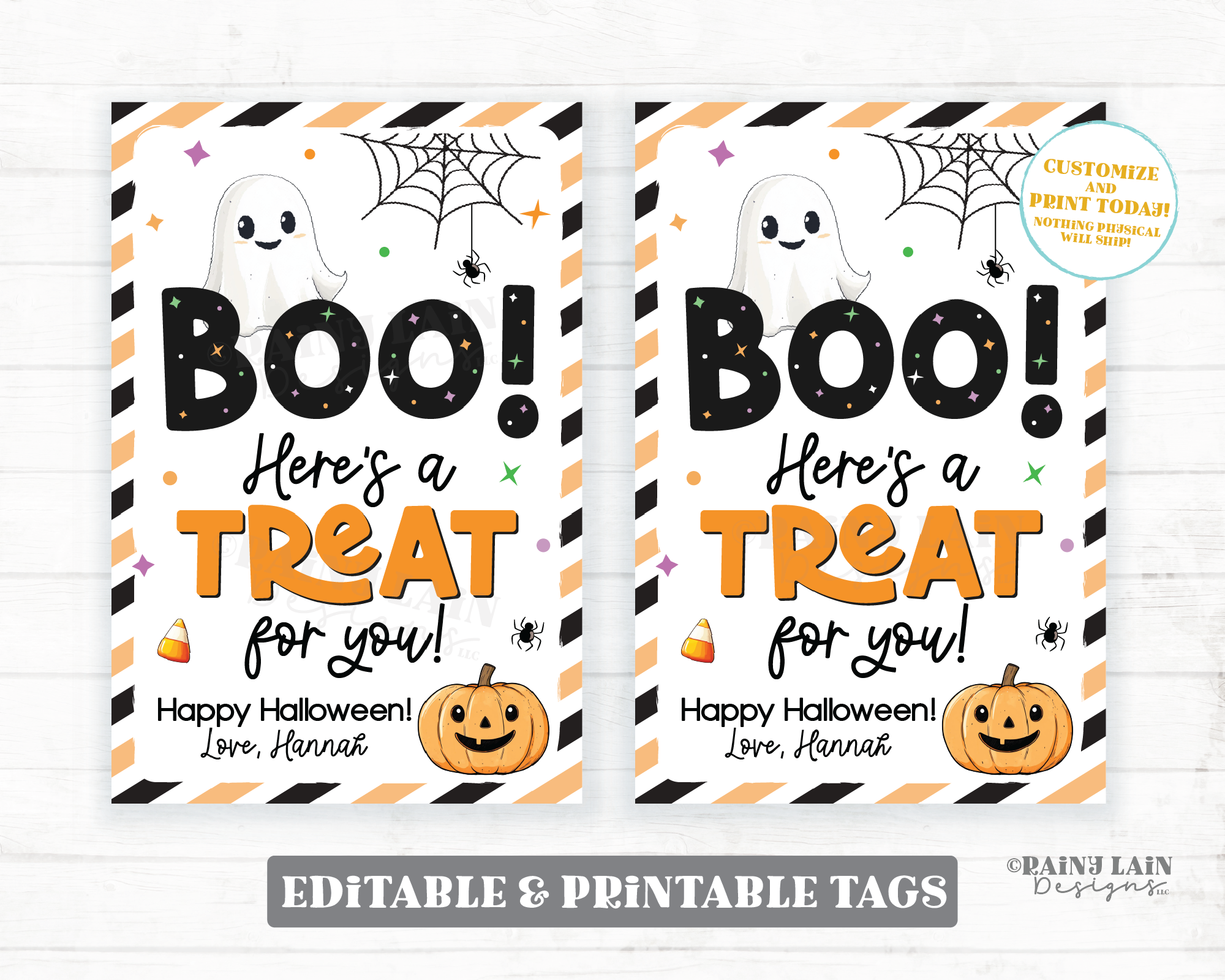 boo-here-s-a-treat-for-you-gift-tag-editable-halloween-favor-trick-or-rainy-lain-designs-llc for Template Free Printable Halloween Gift Tags Boo Here's a Treat for you Gift Tag, Editable Halloween Favor Trick Or – Rainy Lain Designs LLC for Template Free Printable Halloween Gift Tags