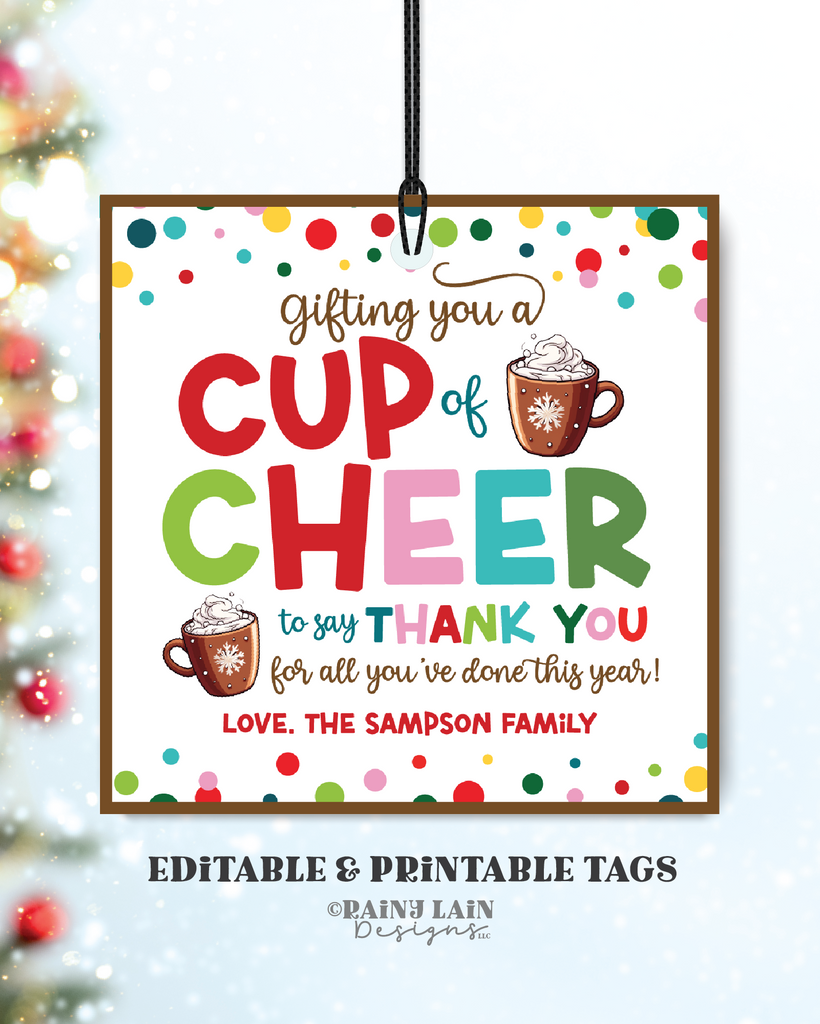 Have A Cup Of Cheer Free Printable Have A Cup Of Cheer Free Printable