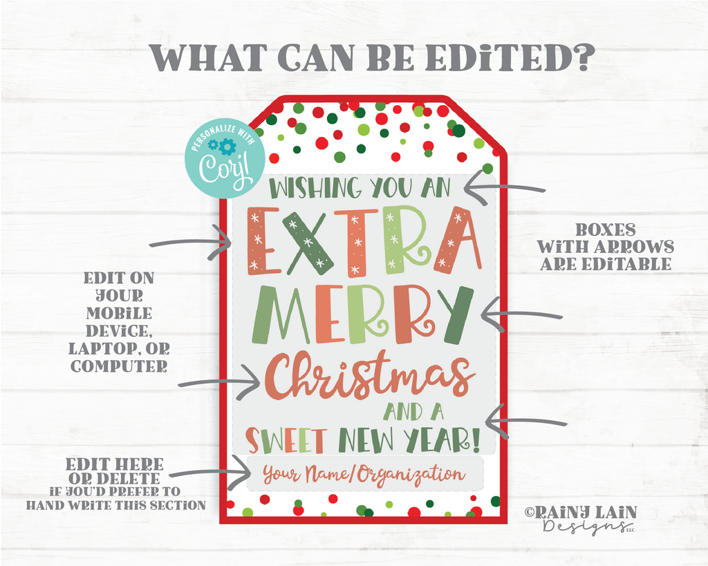 Extra Merry Christmas Tag Sweet New Year Party Favor Tag Gum Printable – Rainy Lain Designs LLC extra-merry-christmas-tag-sweet-new-year-party-favor-tag-gum-printable-rainy-lain-designs-llc