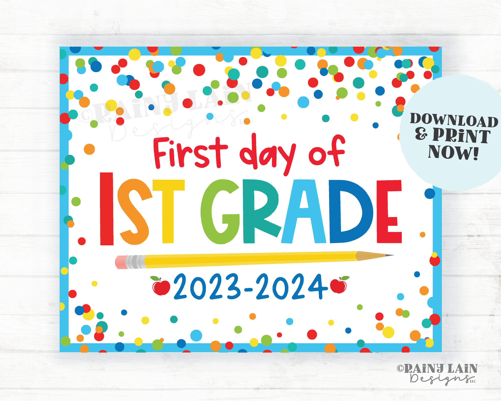 First Day Of 1st Grade Sign Back To School Printable 1st Day Of First first-day-of-1st-grade-sign-back-to-school-printable-1st-day-of-first