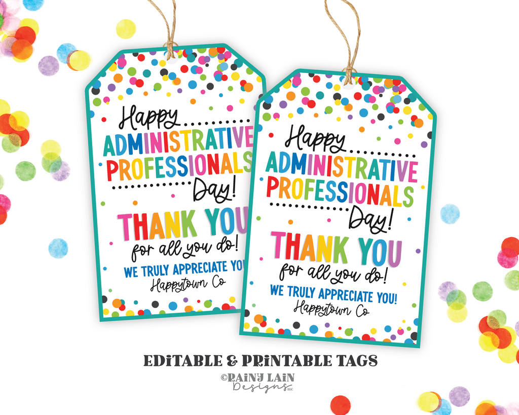 happy-administrative-professionals-day-gift-tag-office-staff-assista-rainy-lain-designs-llc for Administrative Assistant Day Cards Free Printable Happy Administrative Professionals Day Gift Tag, Office Staff, Assista – Rainy Lain Designs LLC for Administrative Assistant Day Cards Free Printable