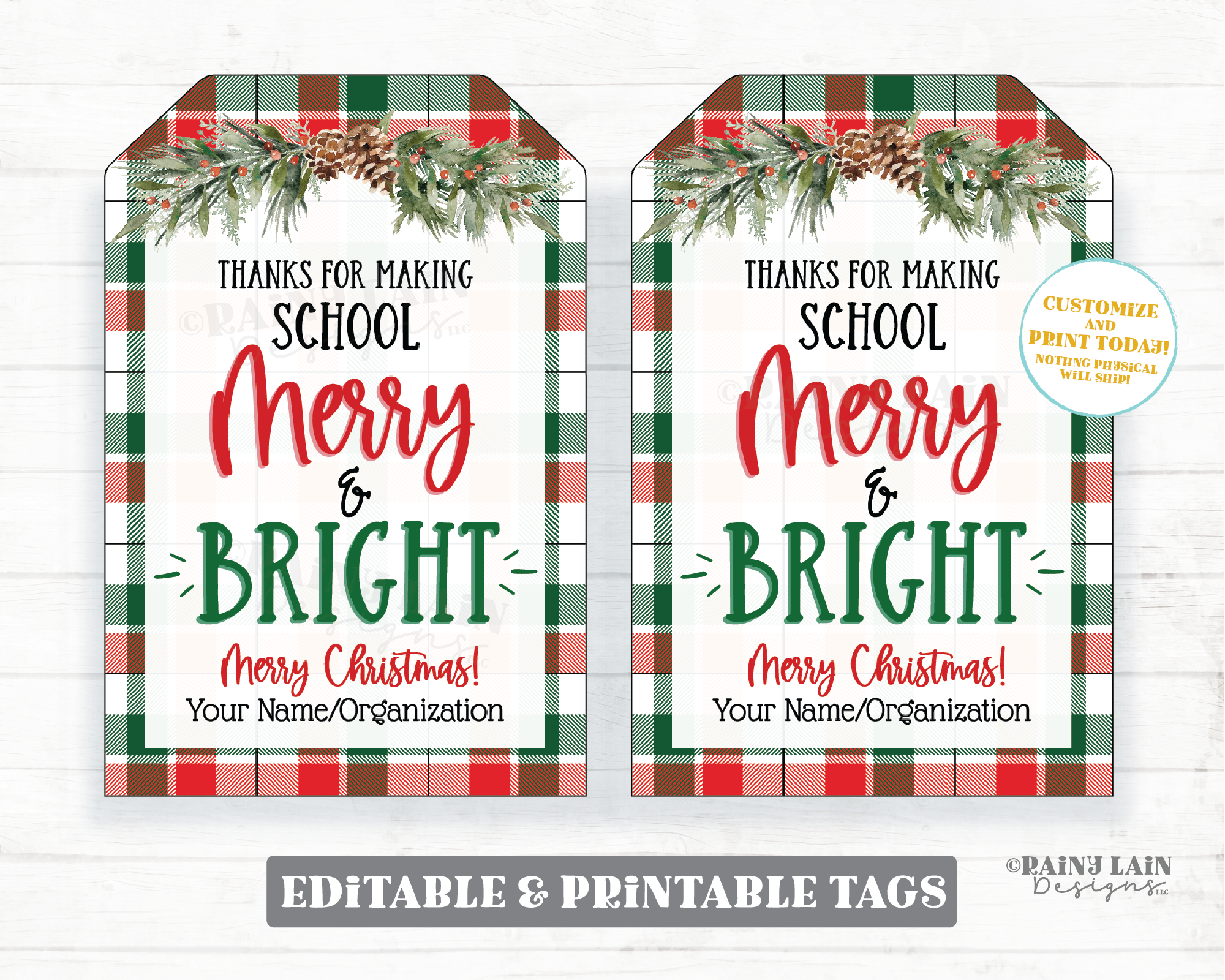 thanks-for-making-school-merry-and-bright-tag-holiday-gift-tag-appreci-rainy-lain-designs-llc for Free Printable Christmas Tags For Teachers Thanks for making school Merry and Bright Tag Holiday Gift Tag Appreci – Rainy Lain Designs LLC for Free Printable Christmas Tags For Teachers