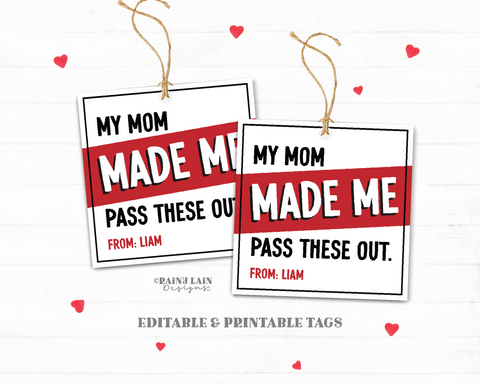 My Mom Made Me Pass These Out Valentine Cards, Tween Valentine, Easy Boy Valentine's, Boy Valentine Class, my mom made me valentine's