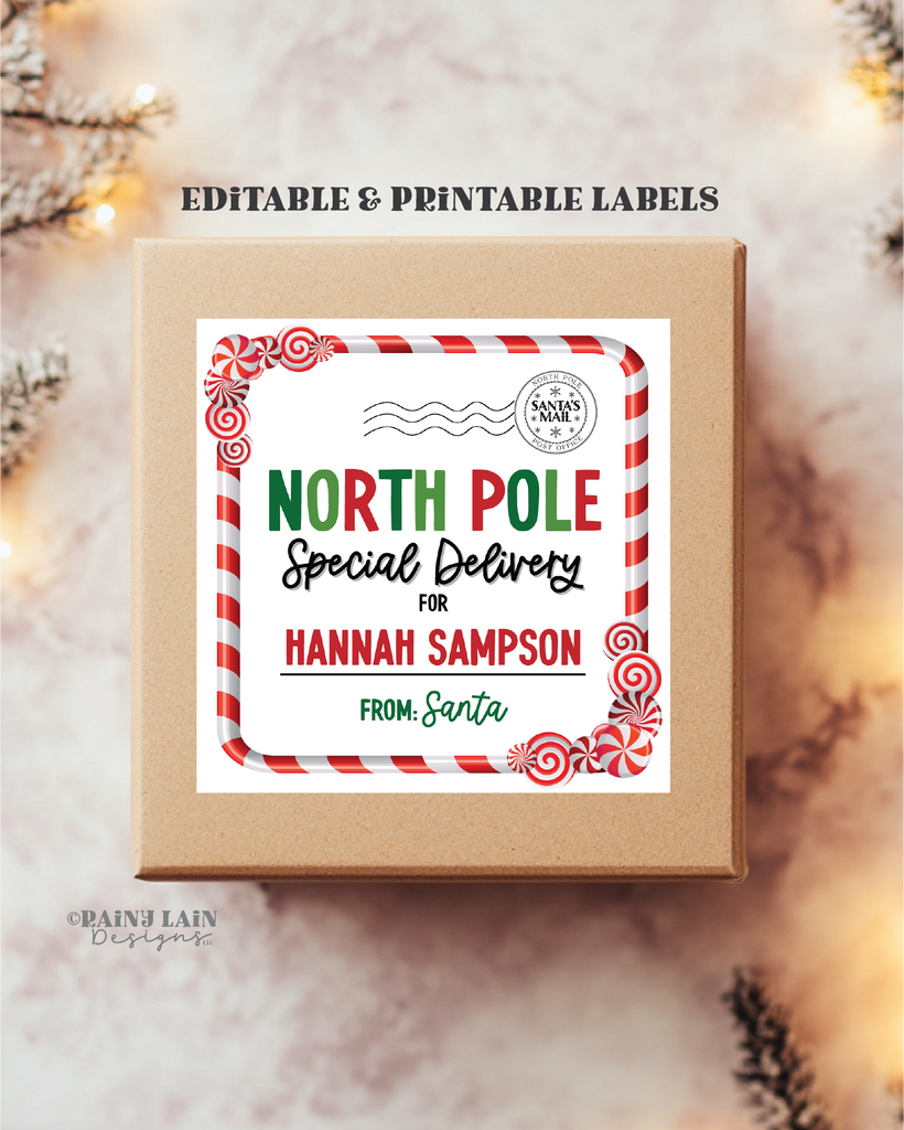 Editable Christmas Label, From Santa Gift Sticker, North Pole Special – Rainy Lain Designs LLC editable-christmas-label-from-santa-gift-sticker-north-pole-special-rainy-lain-designs-llc