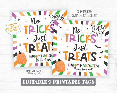 Editable Halloween Favor Tags, Boo Gift, Trick Or Treat Bags, Printable Party Favor, Teacher, Student, Classmate, Candy Table
