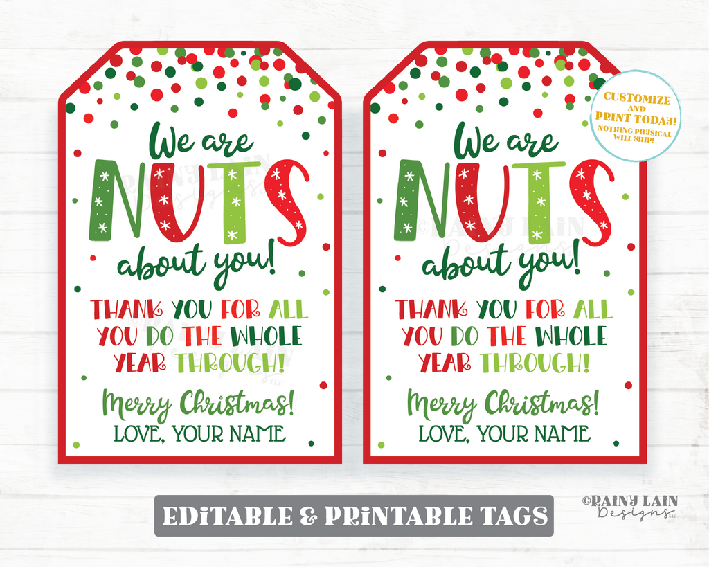 We are Nuts about you Christmas Tag Holiday Nutcracker Gift Teacher St – Rainy Lain Designs LLC we-are-nuts-about-you-christmas-tag-holiday-nutcracker-gift-teacher-st-rainy-lain-designs-llc