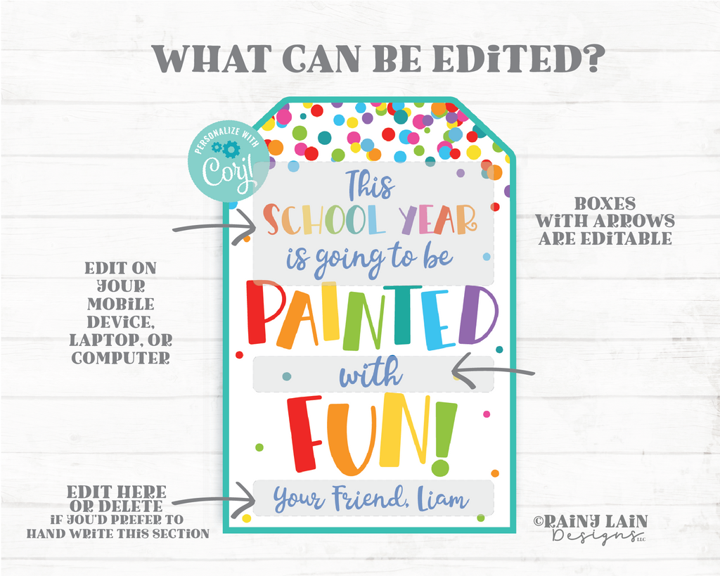 Painted sales palette classroom