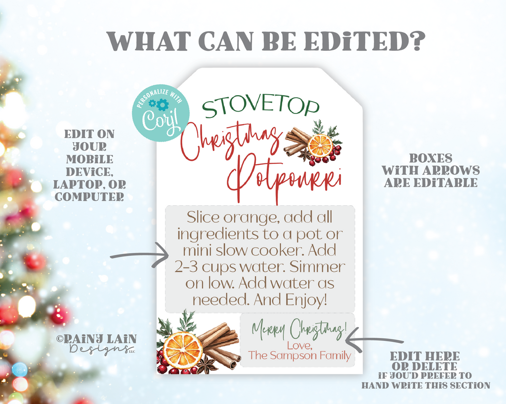 Editable Stovetop Potpourri Christmas Gift Tag Template, Holiday Scent – Rainy Lain Designs LLC editable-stovetop-potpourri-christmas-gift-tag-template-holiday-scent-rainy-lain-designs-llc