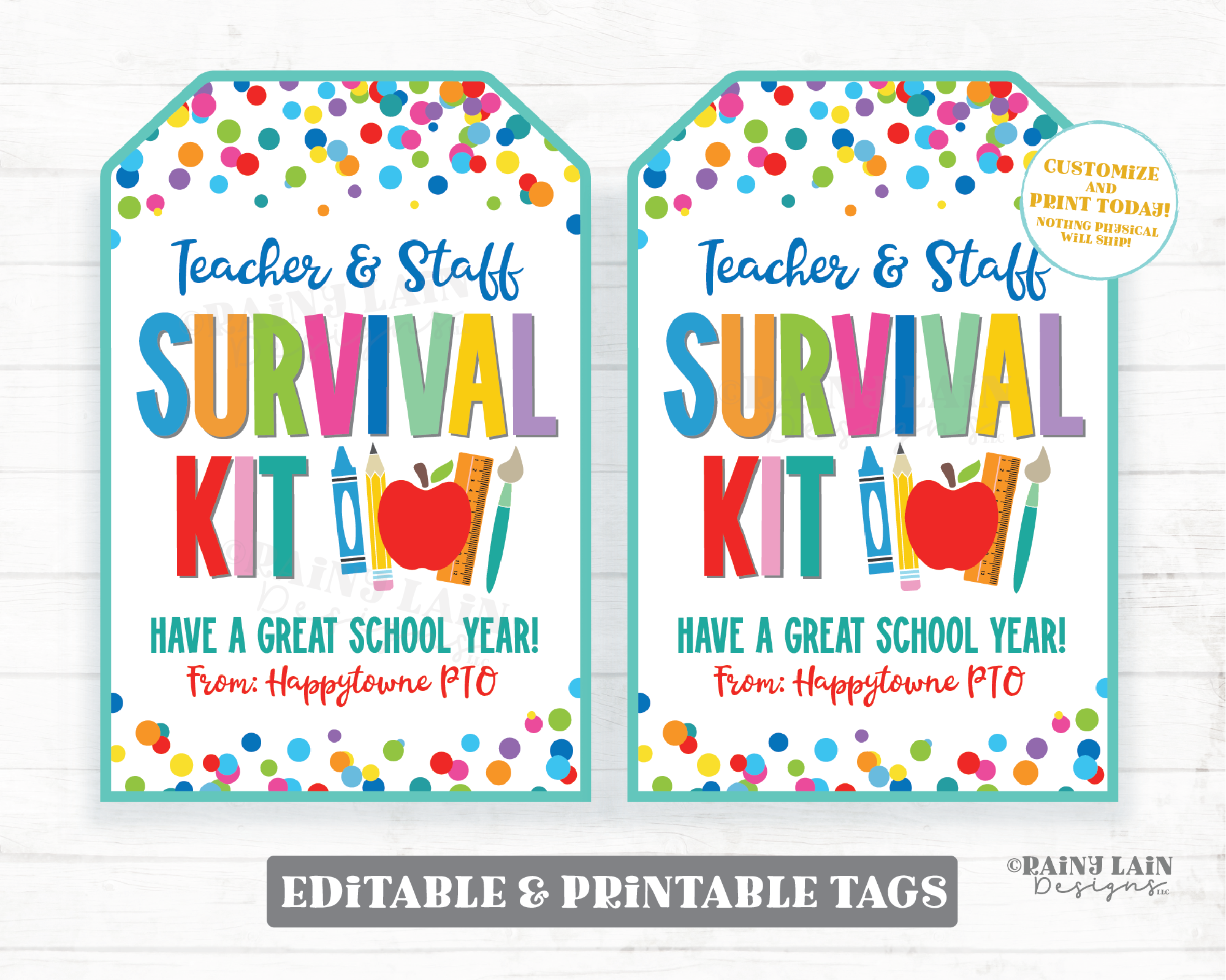 Teacher and Staff Survival Kit Tag Editable Back to School 1st Day Gif – Rainy Lain Designs LLC teacher-and-staff-survival-kit-tag-editable-back-to-school-1st-day-gif-rainy-lain-designs-llc