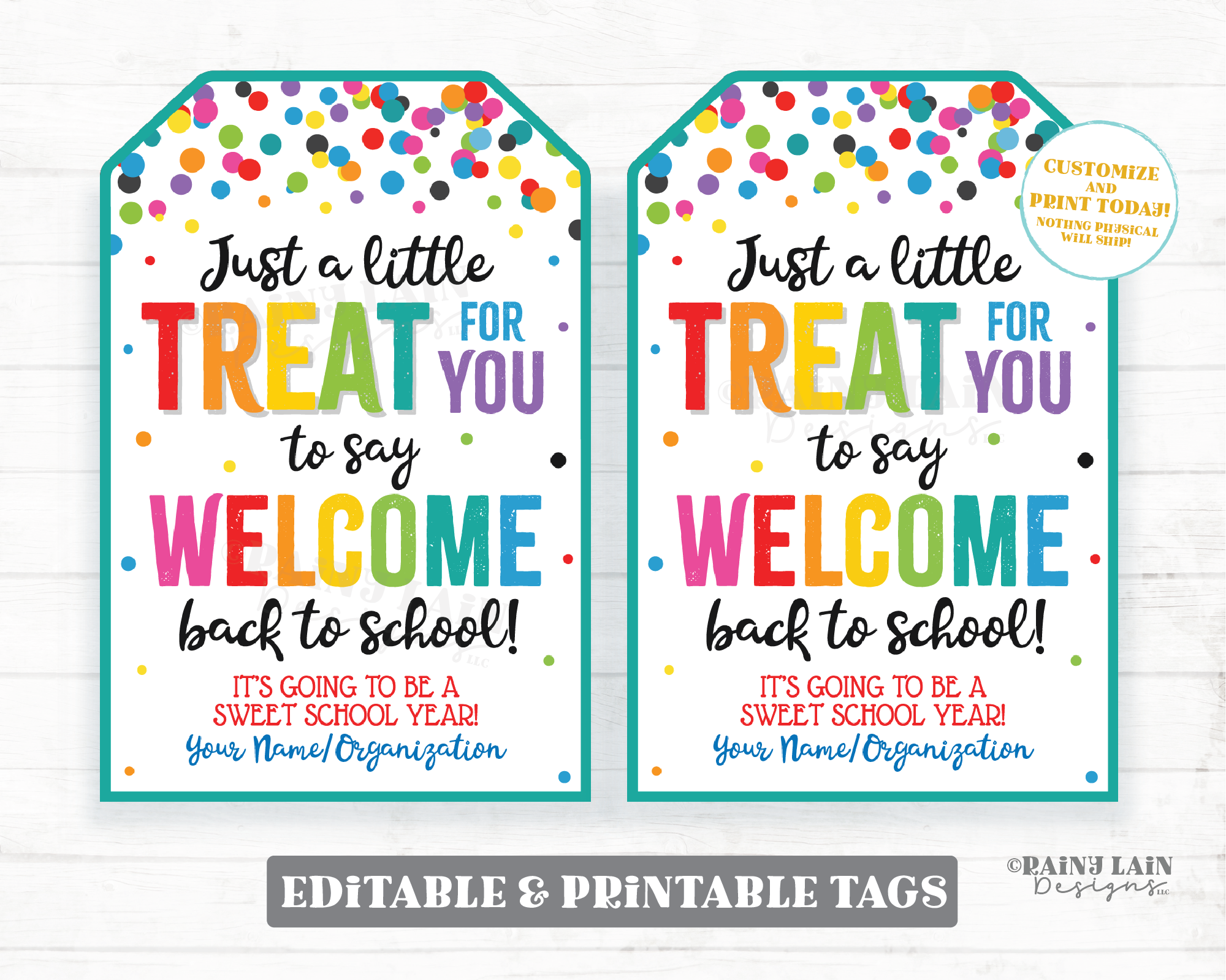 Treat for you to say Welcome Back to School Tag, Going to be a great y – Rainy Lain Designs LLC for Lifesaver Teacher Appreciation Tag Free Printable