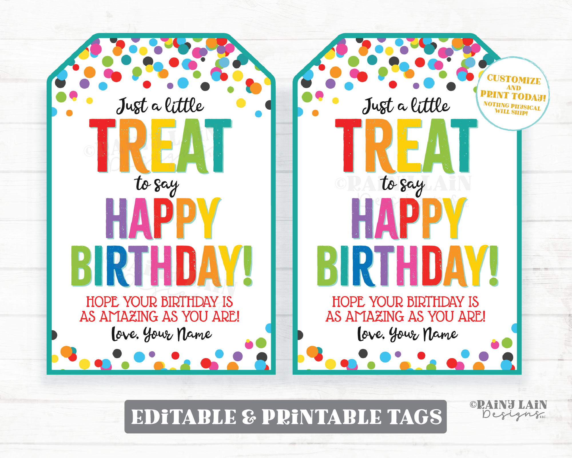 Treat for you to say Happy Birthday Tag Gift Employee Appreciation Fri – Rainy Lain Designs LLC treat-for-you-to-say-happy-birthday-tag-gift-employee-appreciation-fri-rainy-lain-designs-llc