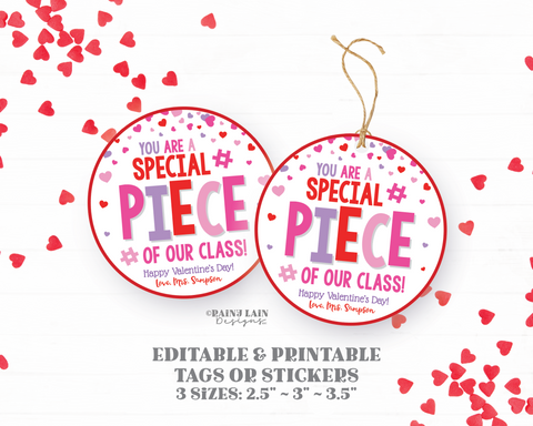 Puzzle Valentine, Building Valentine, Valentine's Day Gift, Sticker, Classmate, Classroom, Exchange, From Teacher to Student Tag, Preschool