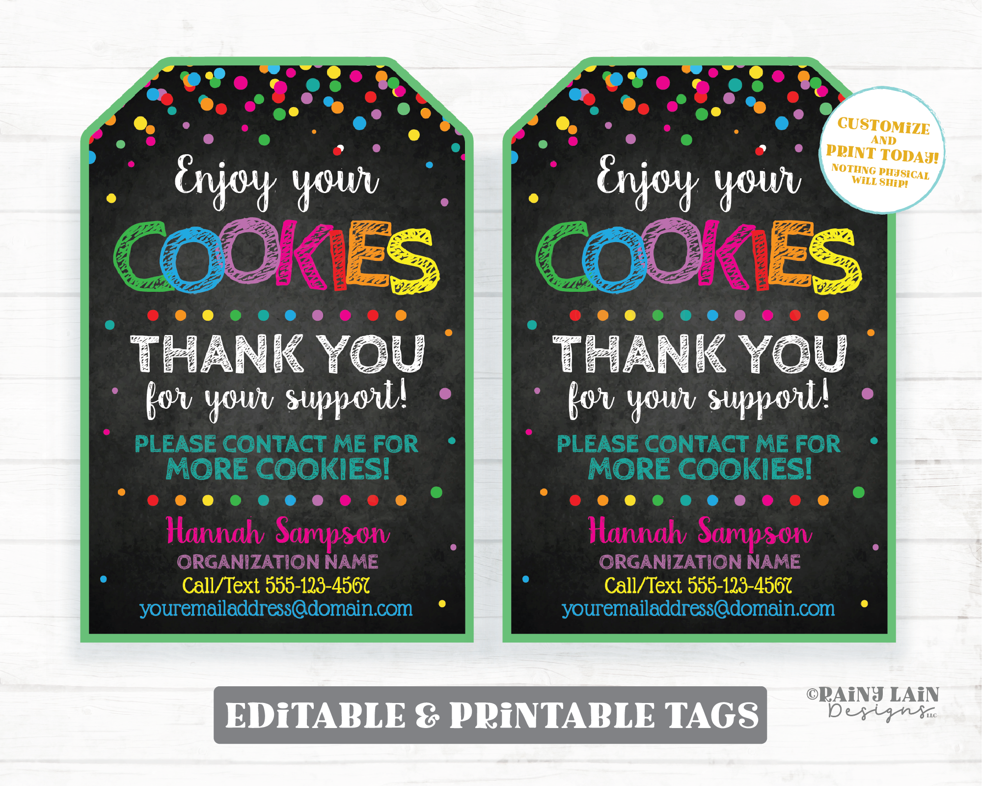 Cookie Thank You Tag Editable Cookies Fundraiser Printable Booth Sales – Rainy Lain Designs LLC cookie-thank-you-tag-editable-cookies-fundraiser-printable-booth-sales-rainy-lain-designs-llc