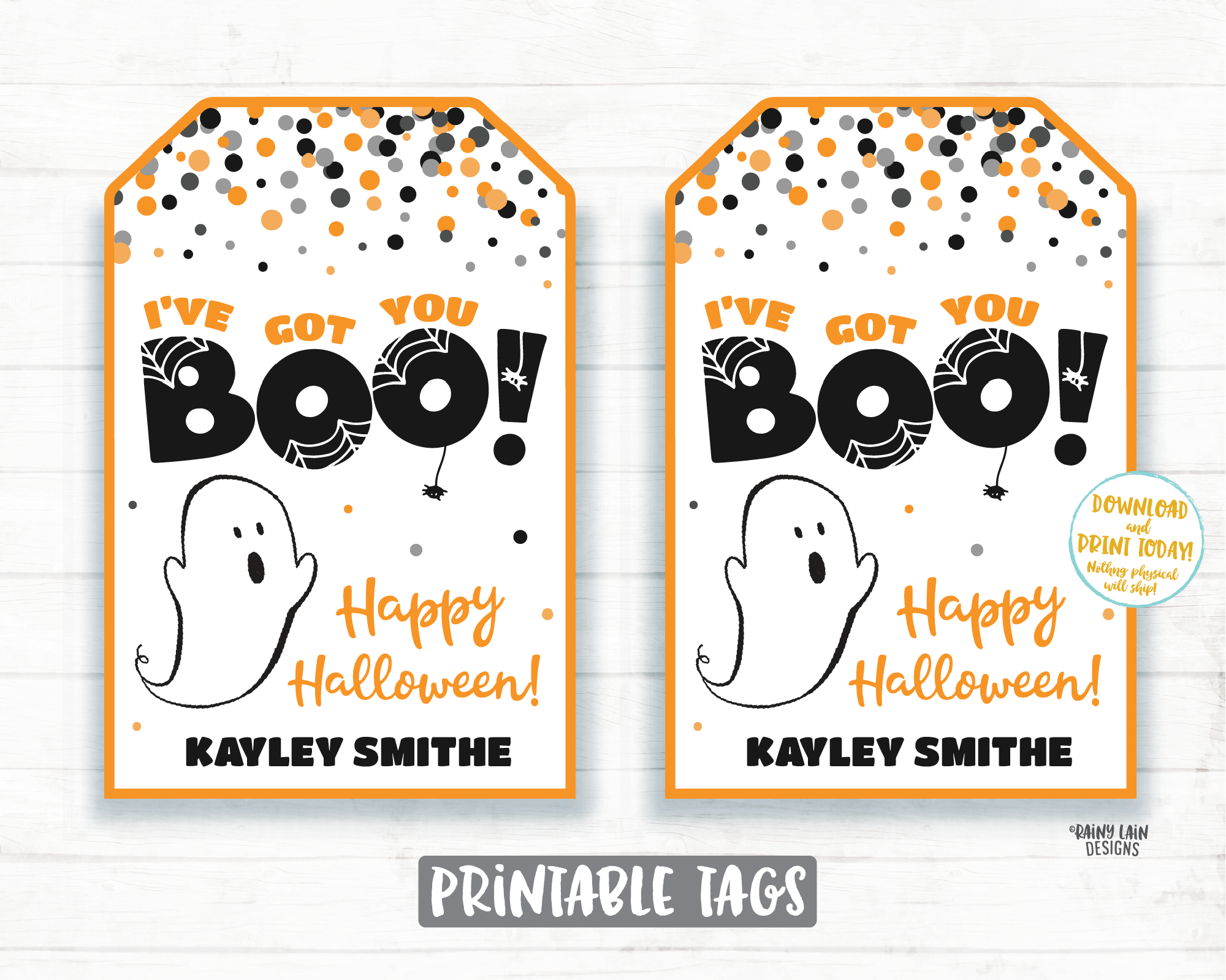 I've Got You BOO tag Happy Halloween Thank you Tags Gifts Tags Appreciation Favor Tags Teacher Staff School Co-Worker Friend Gift Boo Tags