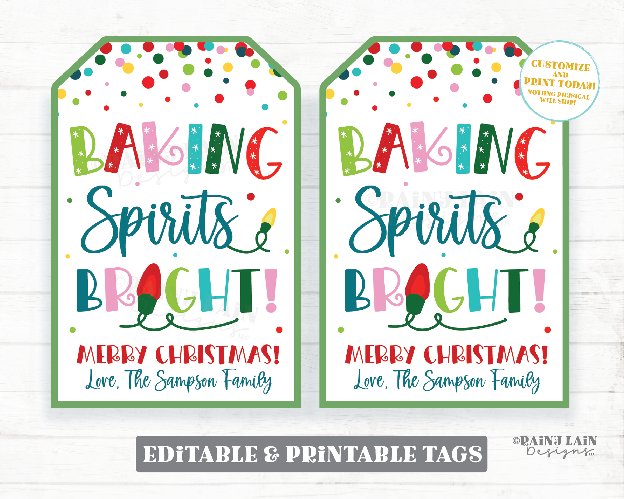 Baking Spirits Bright: Easy Gifts with FREE Printables - Crisp Collective