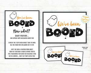 You've Been BOOed Set, BOO Tags, BOOed Instructions, We've been BOOed Sign, Halloween BOOed Printable Set BOOed Neighborhood game BOOed game