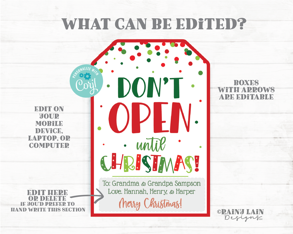 Don't Open Until Christmas tags, Do not open Gift Tag, Holiday Tag Edi – Rainy Lain Designs LLC don-t-open-until-christmas-tags-do-not-open-gift-tag-holiday-tag-edi-rainy-lain-designs-llc