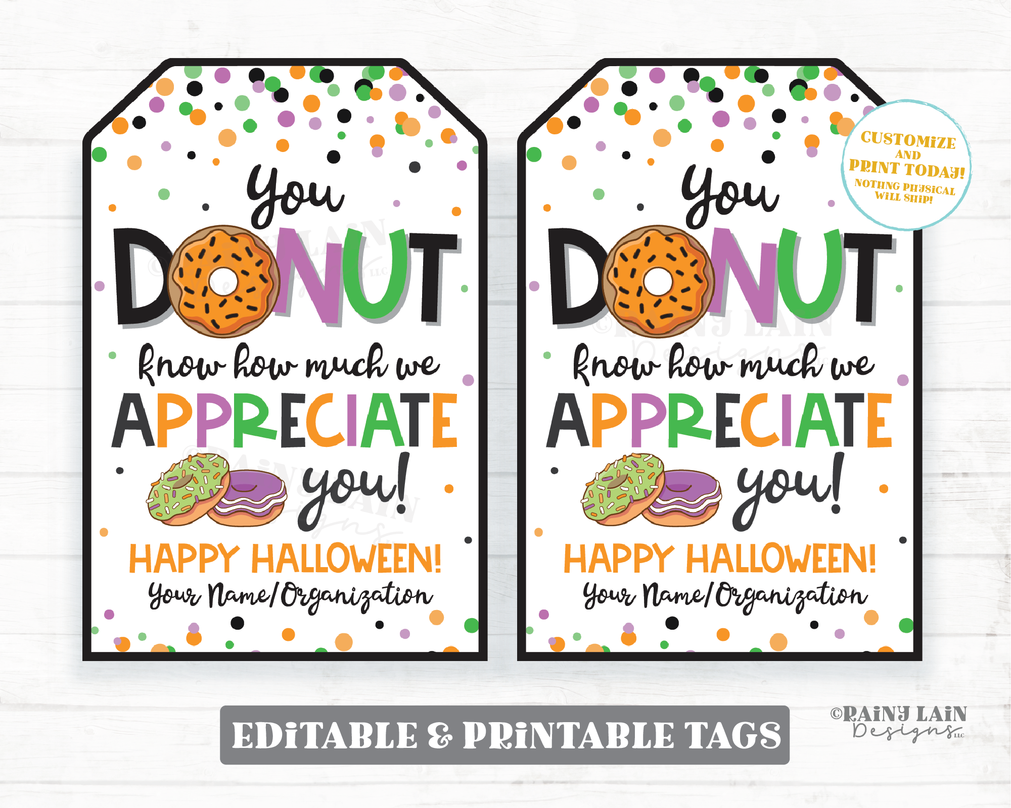 Halloween Donut Know How Much We Appreciate You Tag Halloween Thank yo – Rainy Lain Designs LLC halloween-donut-know-how-much-we-appreciate-you-tag-halloween-thank-yo-rainy-lain-designs-llc