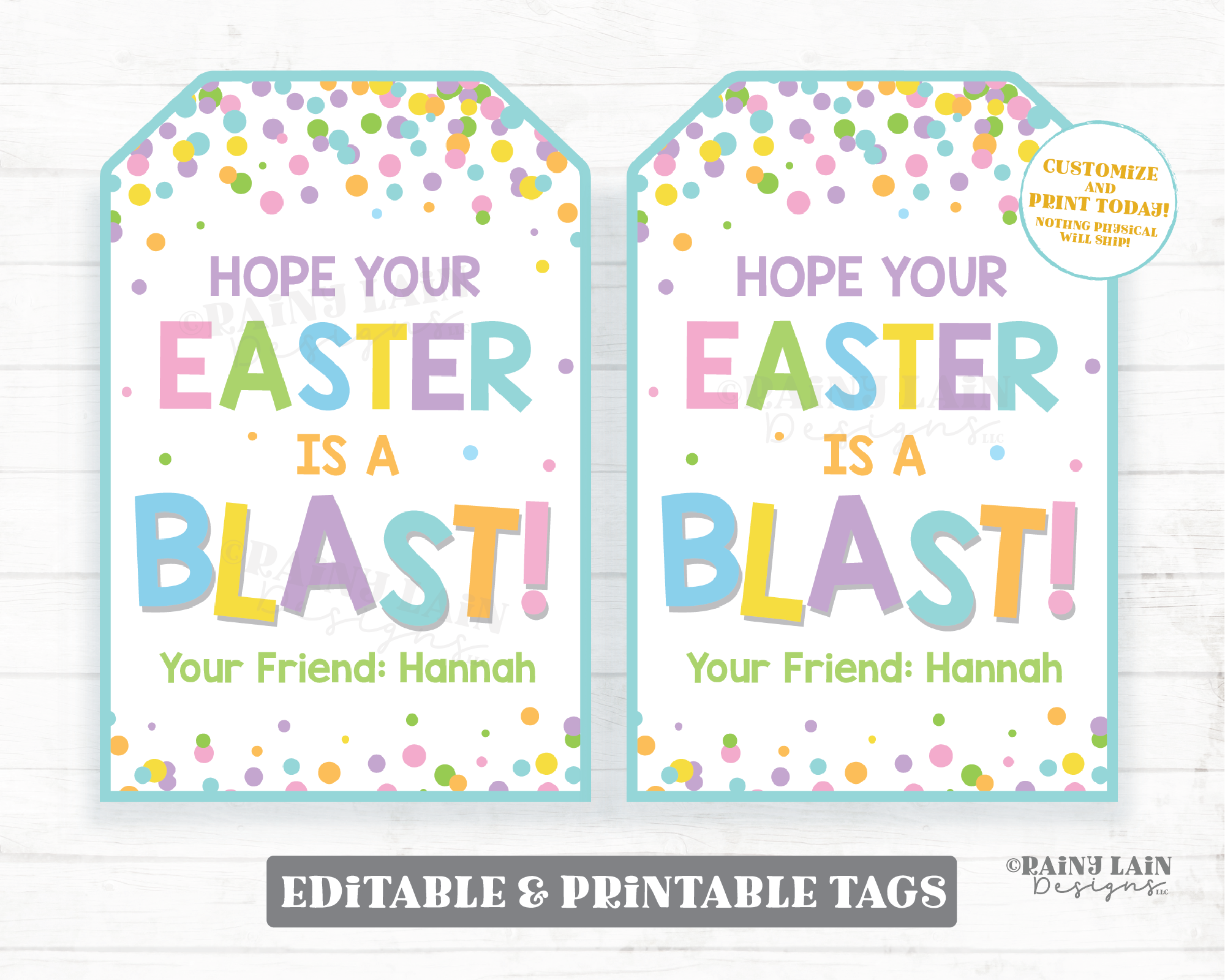 Hope your Easter is a Blast Tags Spring Break Gift Tags Water Toy Rocket Whoopee Cushion Preschool Classroom Kids From Teacher Favor