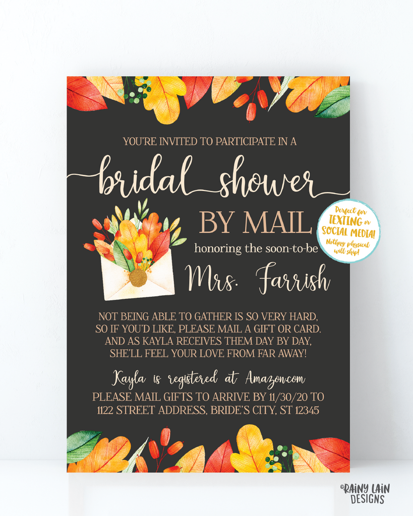 Shower by on sale mail invite