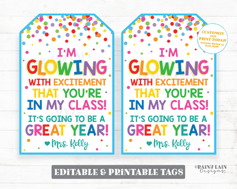Whoopee It's My Birthday Party Favor Tags Preschool Student Classroom –  Rainy Lain Designs LLC