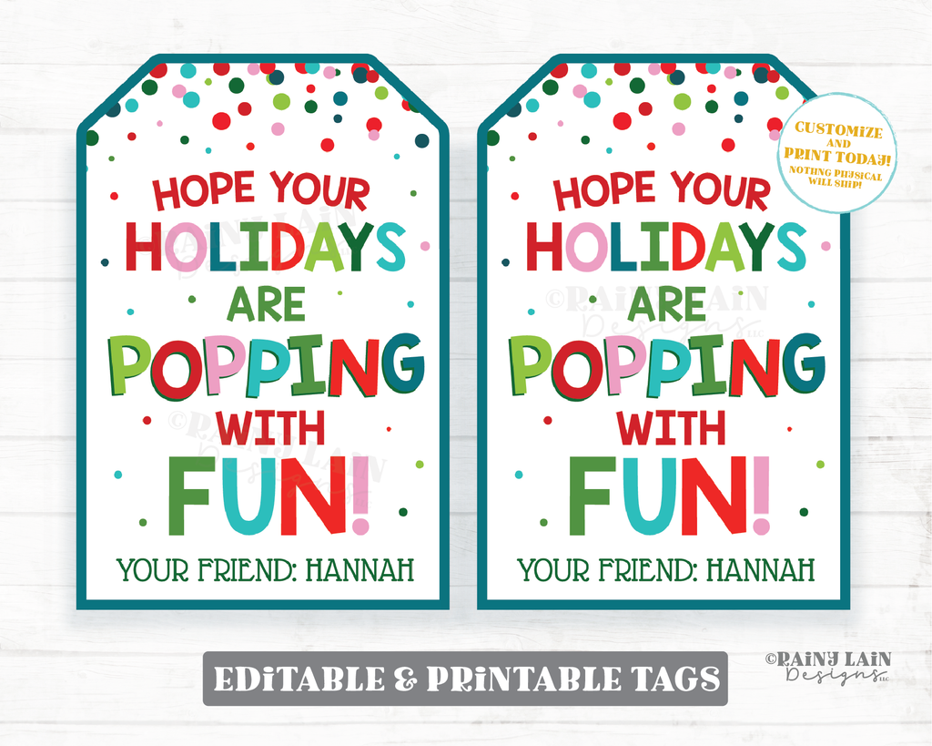 Pop-Up Holiday Gift Tags