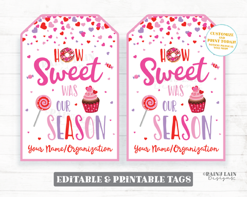 How sweet was our Season Tag Sports team teammate Basketball soccer Valentine Treat Candy Donut Cupcake Sucker Lollipop Printable Kid End of