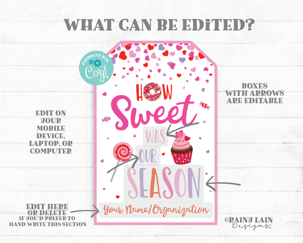 How sweet was our Season Tag Sports team teammate Basketball soccer Valentine Treat Candy Donut Cupcake Sucker Lollipop Printable Kid End of