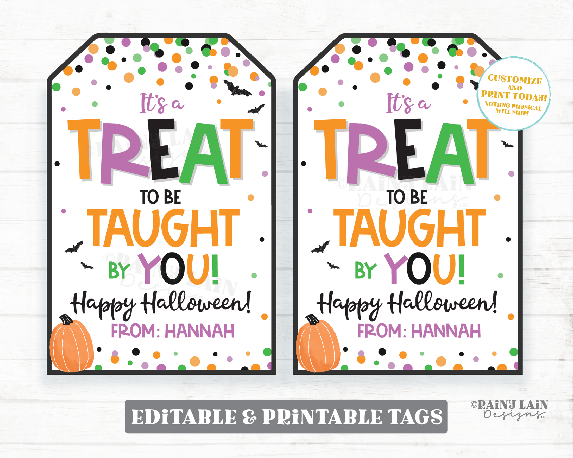it-s-a-treat-to-be-taught-by-you-tag-halloween-teacher-gift-tag-teache-rainy-lain-designs-llc for Teacher Gift Tags Free Printable It's a Treat to be taught by you tag Halloween Teacher Gift Tag Teache – Rainy Lain Designs LLC for Teacher Gift Tags Free Printable