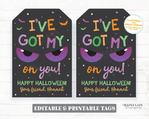 I've got my eye on you Halloween Tag Eyeball Candy Toy Favor Gift From Teacher To Student Classroom Preschool Classmate School Teammate