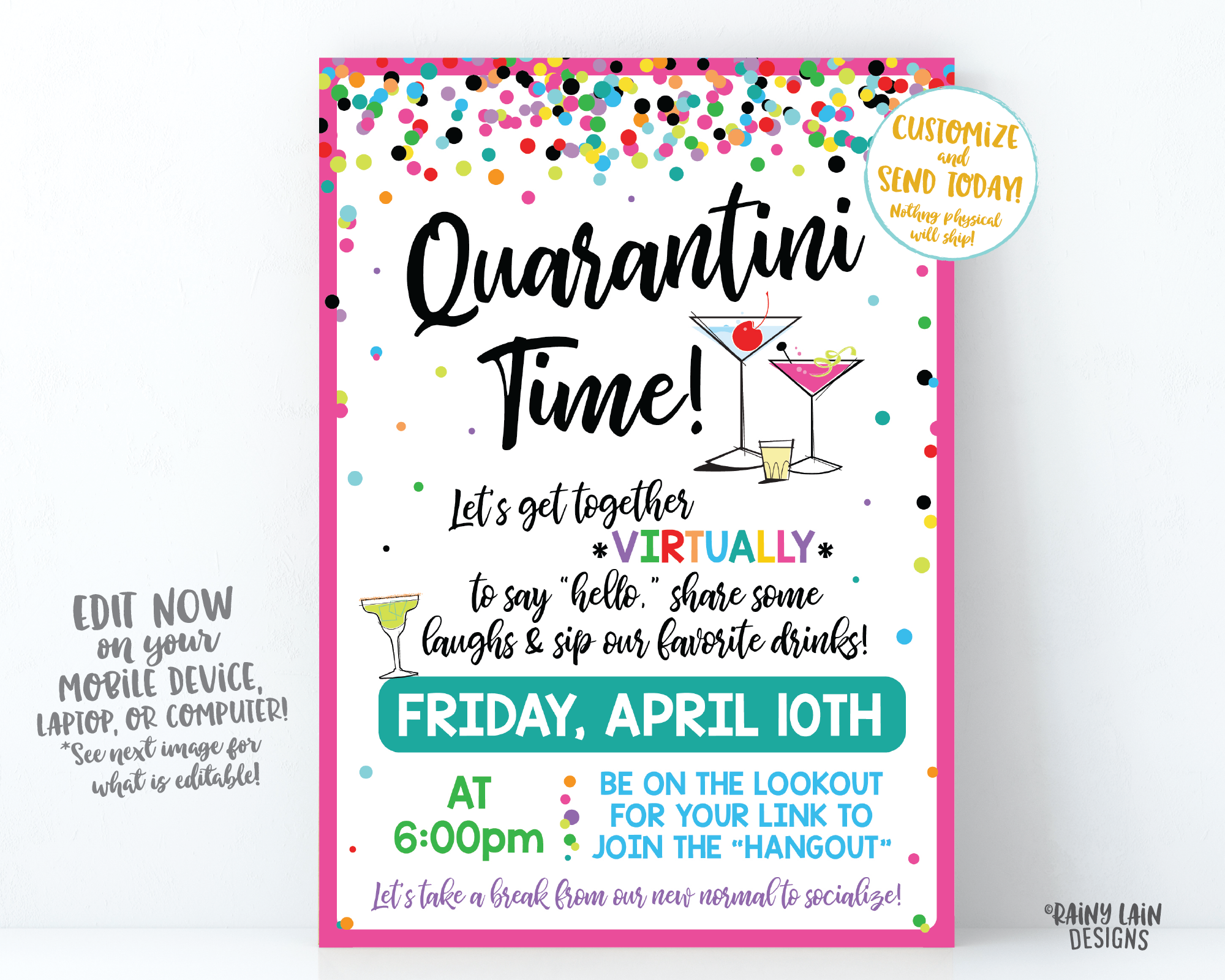 Virtual happy hour invite discount
