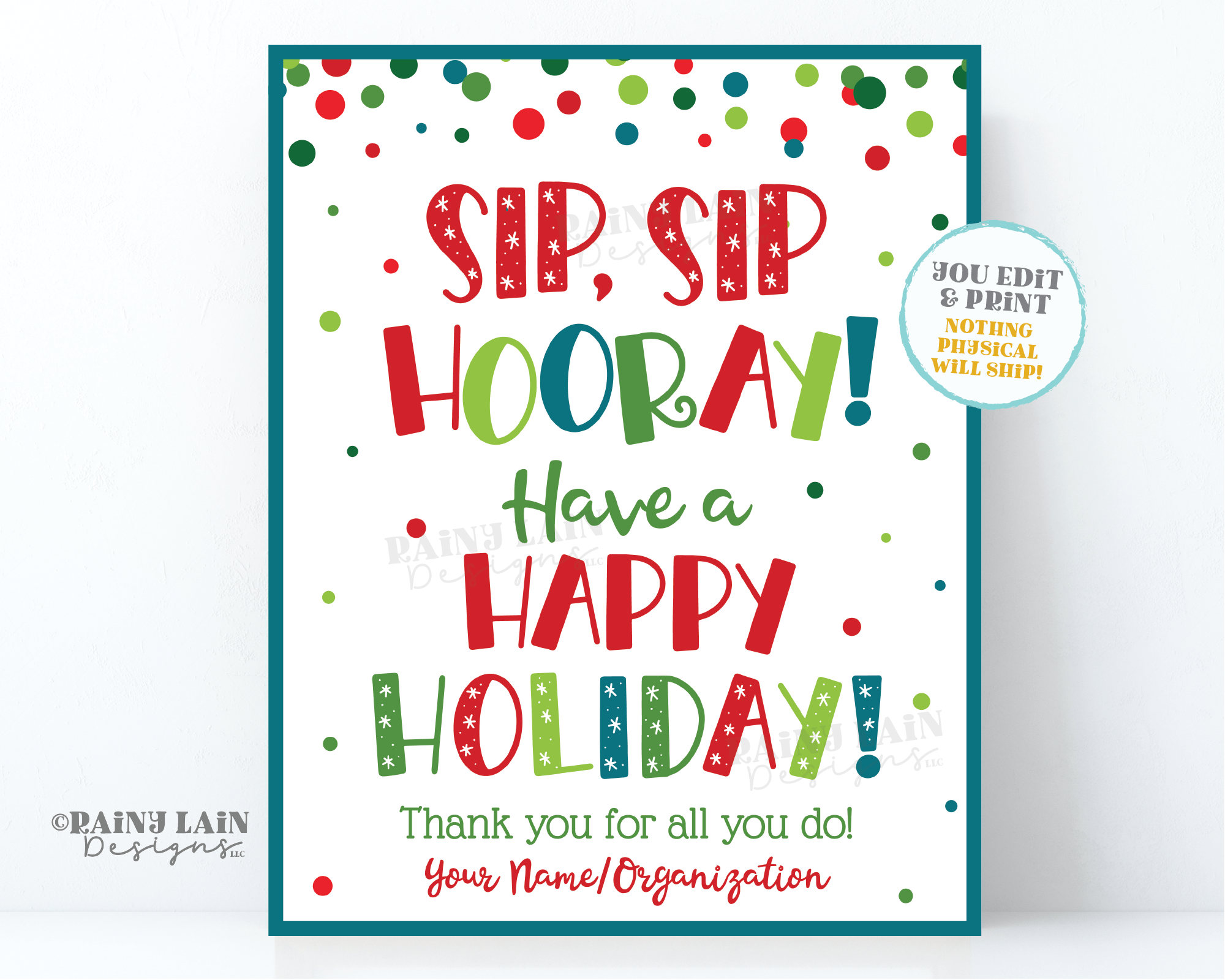Sip Sip Hooray Have a Happy Holiday Sign Christmas Hot Chocolate Stati – Rainy Lain Designs LLC sip-sip-hooray-have-a-happy-holiday-sign-christmas-hot-chocolate-stati-rainy-lain-designs-llc