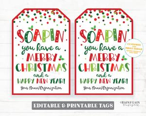 Soapin you have a Merry Christmas Tags Holiday Soap Gift Appreciation Christmas Handmade Staff Teacher Hand Soap Dish Soap Secret Exchange