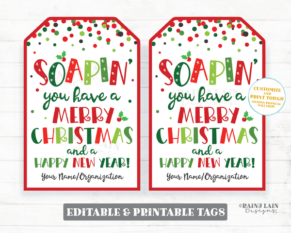 Soapin you have a Merry Christmas Tags Holiday Soap Gift Appreciation Christmas Handmade Staff Teacher Hand Soap Dish Soap Secret Exchange