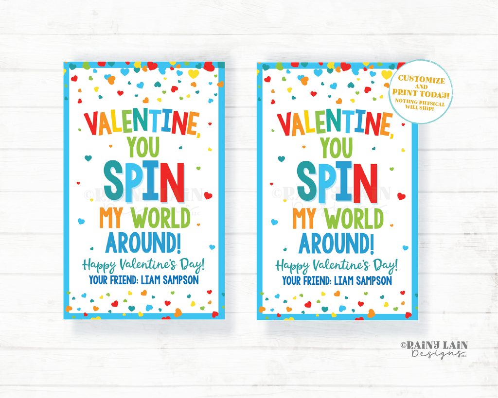 You Spin My World Around Valentine Tag Card Fidget Spinner Valentine G – Rainy Lain Designs LLC you-spin-my-world-around-valentine-tag-card-fidget-spinner-valentine-g-rainy-lain-designs-llc