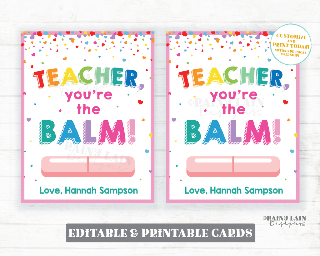 teacher-you-re-the-balm-valentine-card-lip-balm-valentine-chapstick-va-rainy-lain-designs-llc for You Re The Balm Teacher Free Printable Teacher You're the Balm Valentine Card Lip Balm Valentine Chapstick Va – Rainy Lain Designs LLC for You Re The Balm Teacher Free Printable