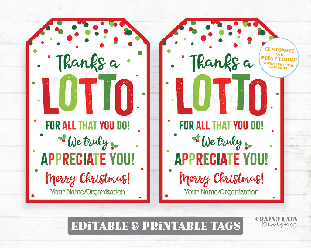 Lotto Luck, Teacher Appreciation Gift, Lottery Ticket Holder, Teacher Thank  You