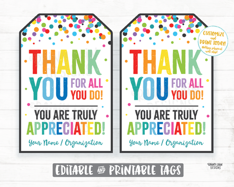 Thank you for all you do we truly appreciate you Tag Employee Appreciation Frontline Essential Worker Staff Corporate Teacher PTO School