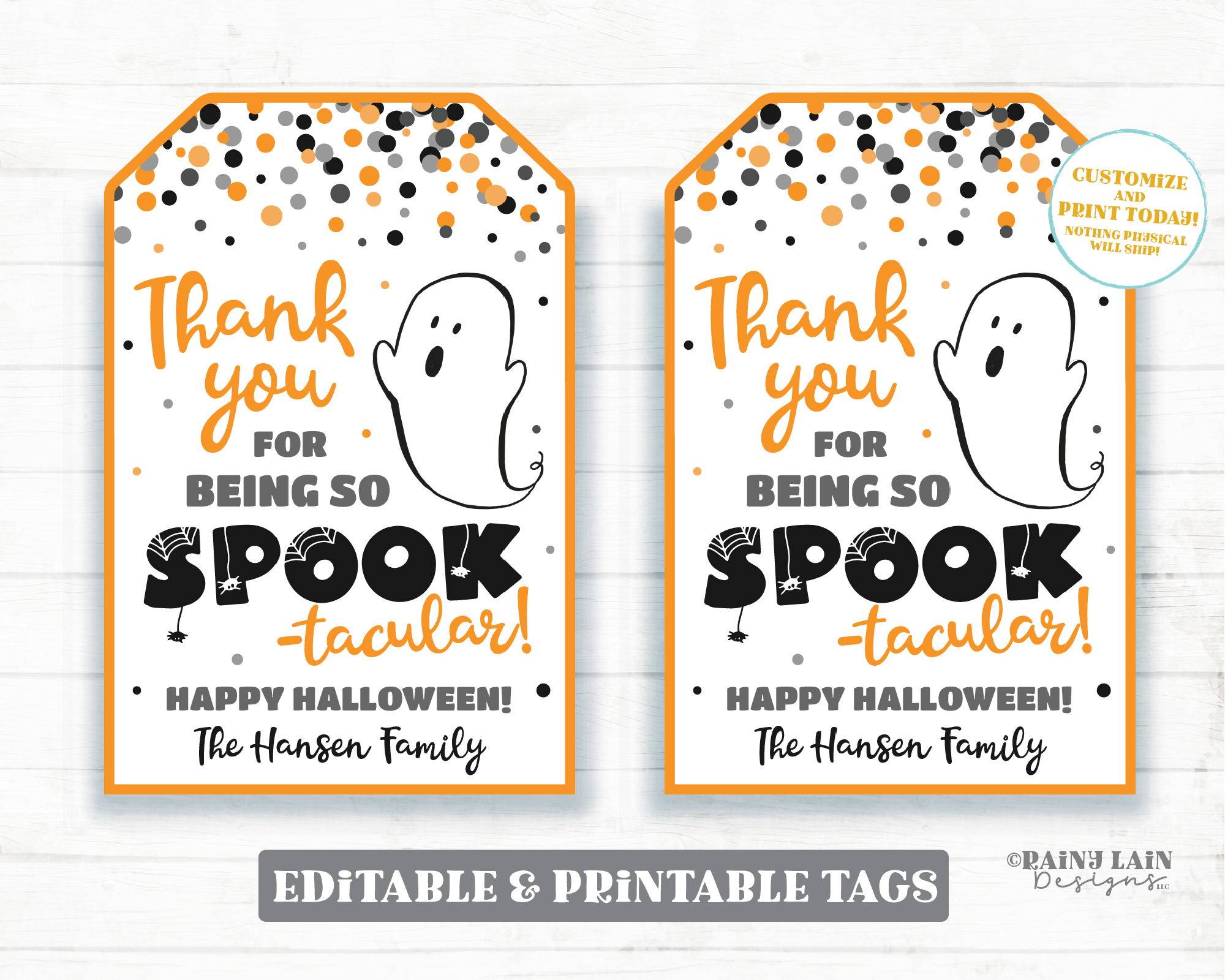 Hope your Halloween is Ex-Straw Spook-tacular Straw Tag Spooktacular S –  Rainy Lain Designs LLC