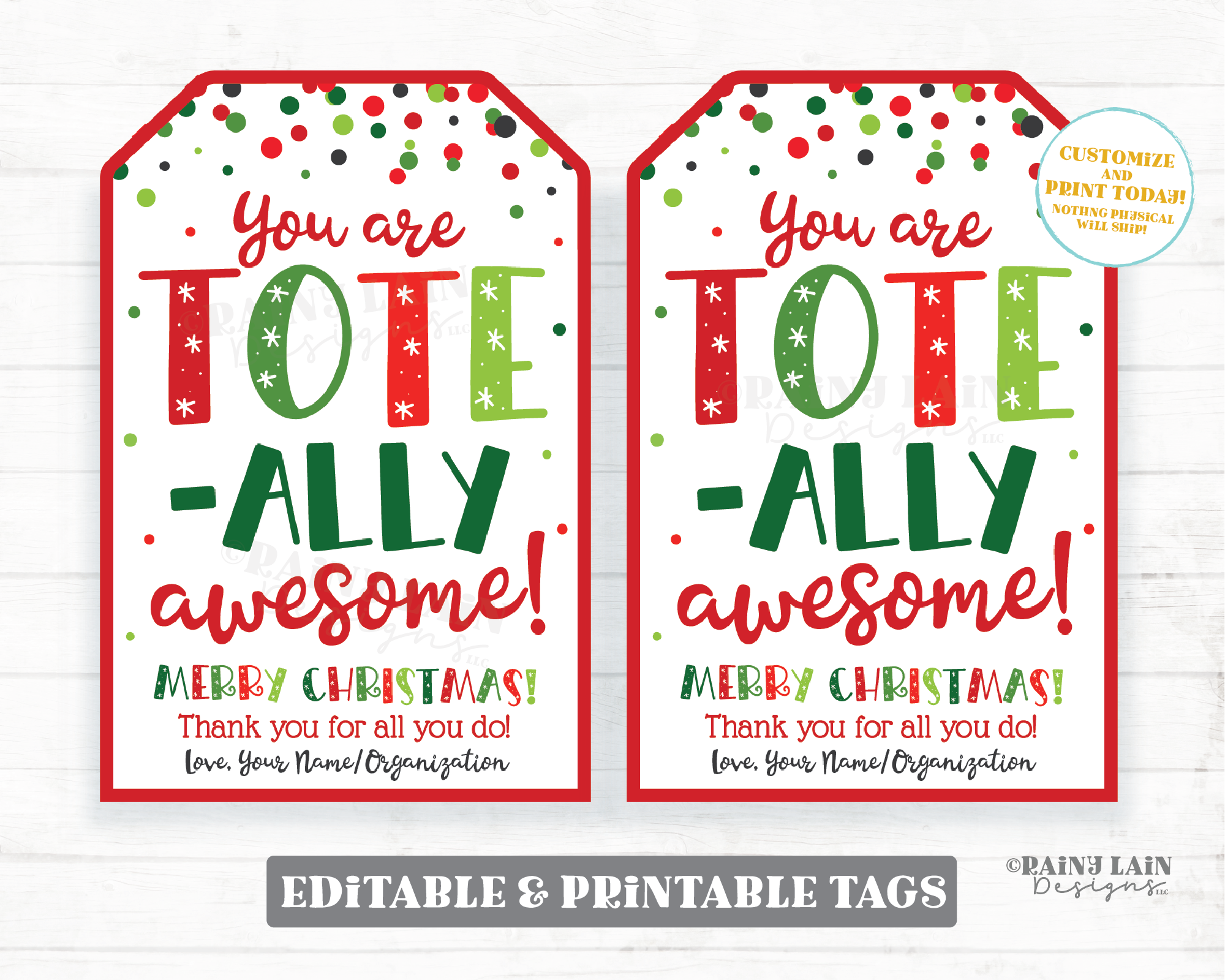 Free Printable Modern Gift Tags - Alice and Lois
