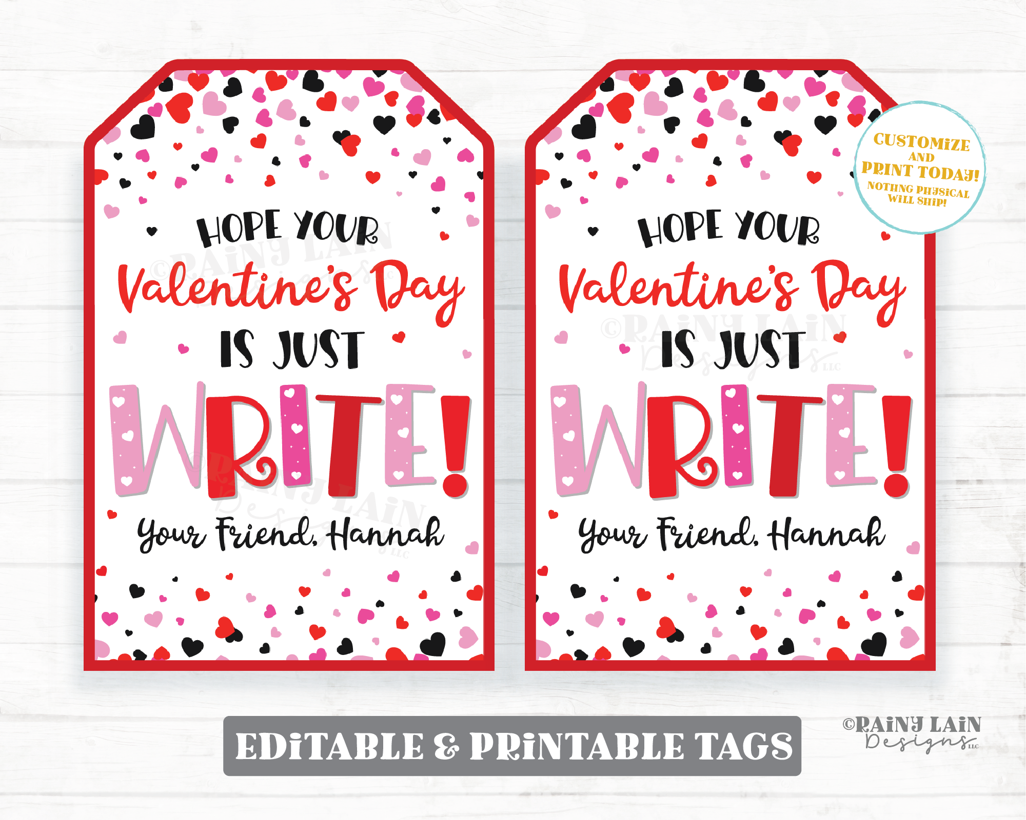 Free Printable Classroom Valentine's Day Cards - Pencil Valentines