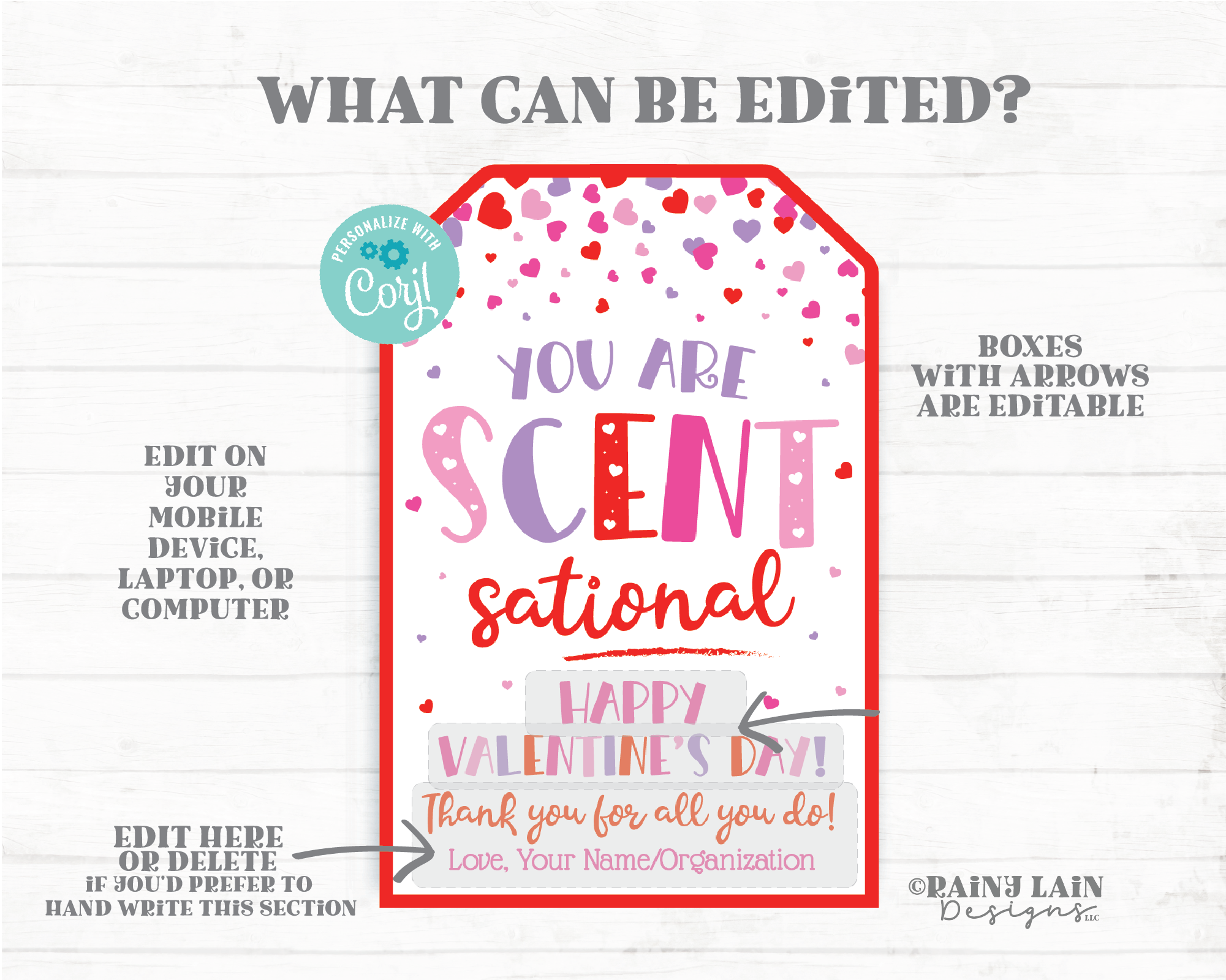 You are Scent-Sational Tag Valentine's Day Staff